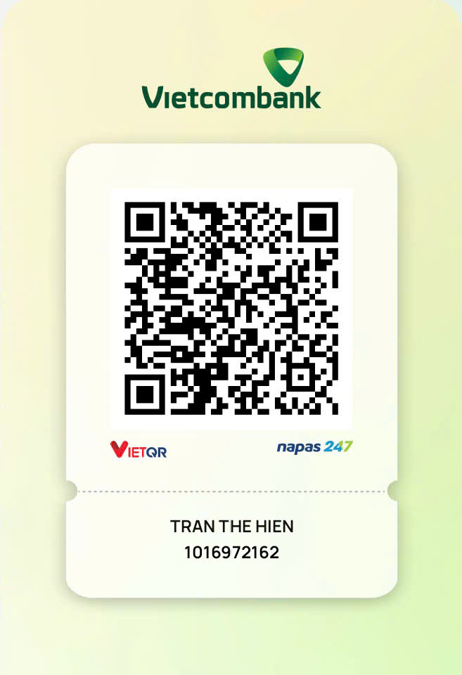 Mã QR chuyển khoản ủng hộ